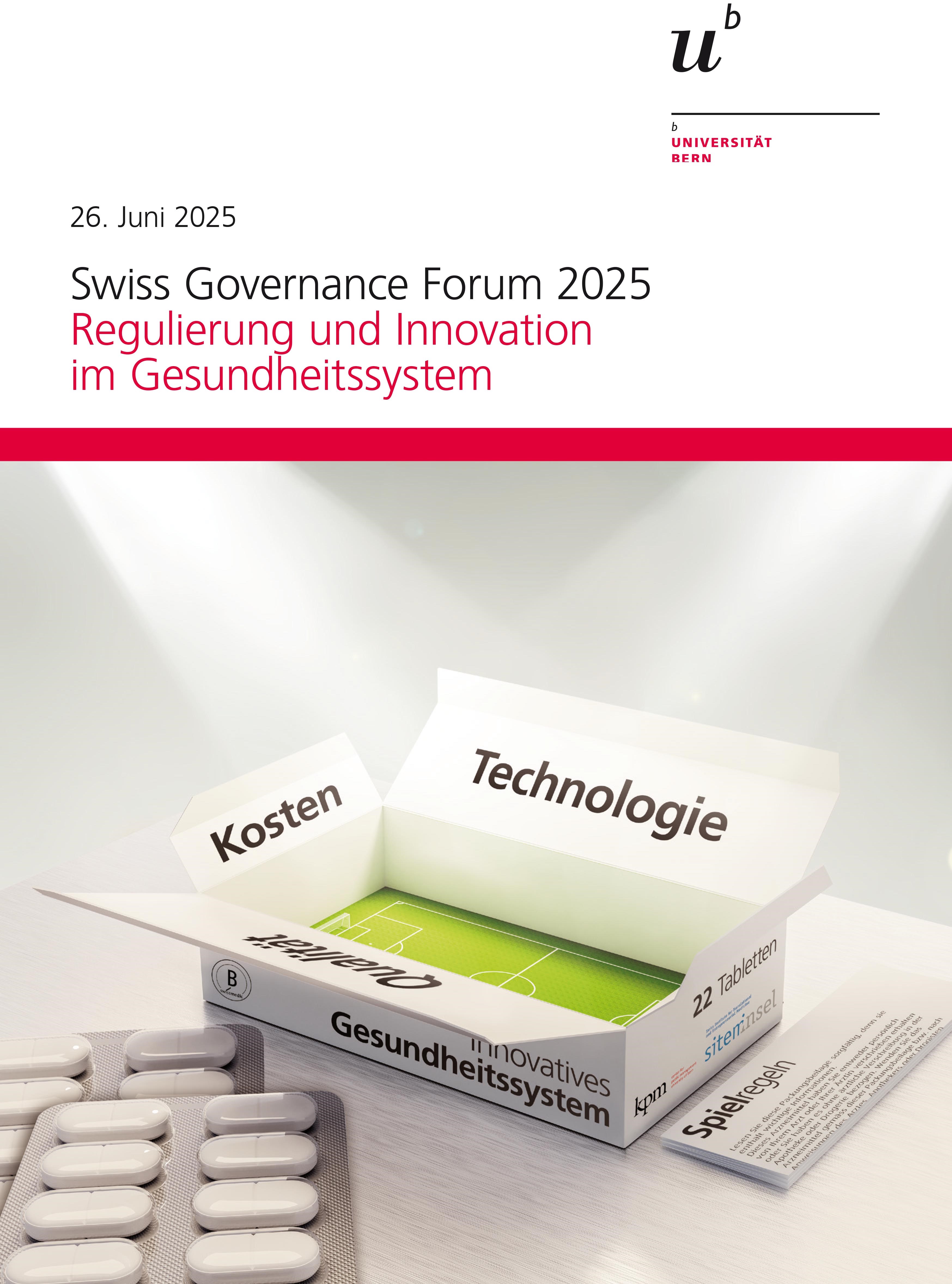 Swiss Governance Forum 2025: Regulierung und Innovation im Gesundheitssystem